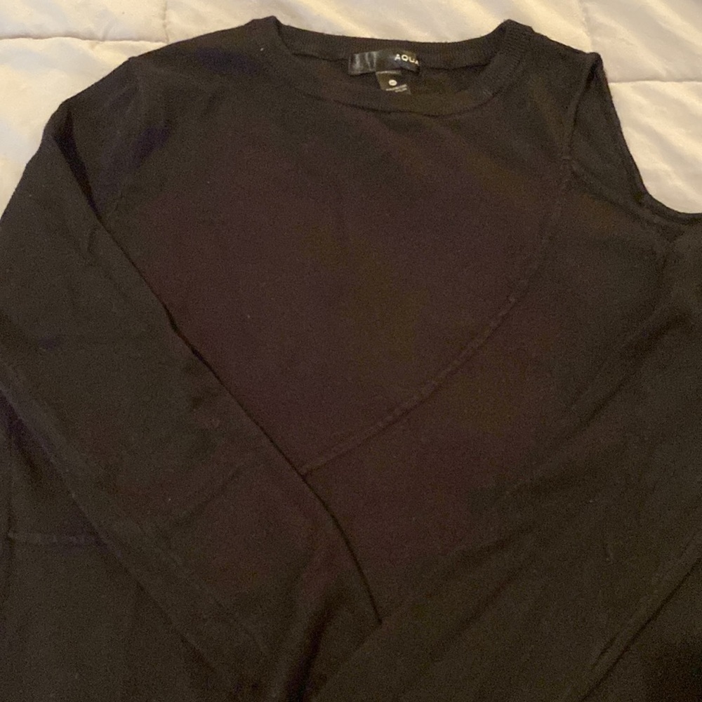 aqua open sleeve sweater